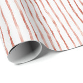 Rote Streifen Geburtstag Geschenkpapier (Rolleneckpunkt)