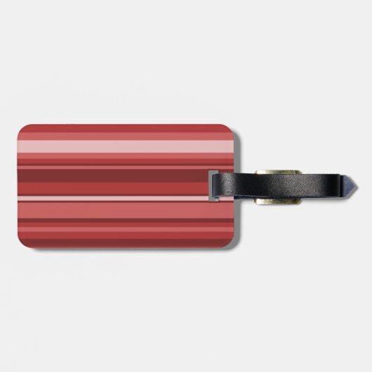Rote Streifen Gepäckanhänger (Rückseite horizontal)