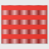 Rote Streifen Geschenkpapier (Flach)