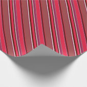 Rote Streifen Geschenkpapier (Ecke)