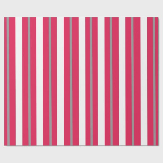 Rote Streifen Geschenkpapier (Flach)