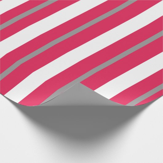 Rote Streifen Geschenkpapier (Ecke)