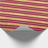Rote Streifen Geschenkpapier (Ecke)