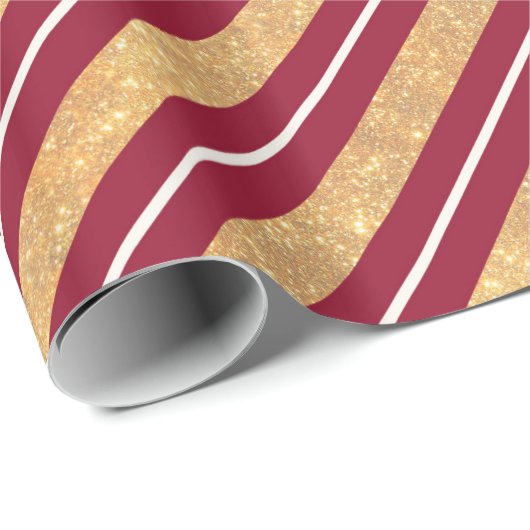 Rote Streifen Geschenkpapier (Rolleneckpunkt)