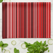 Rote Streifen Geschirrtuch (Gefaltet)