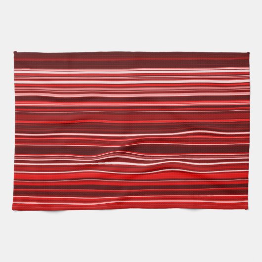 Rote Streifen Geschirrtuch (Horizontal)