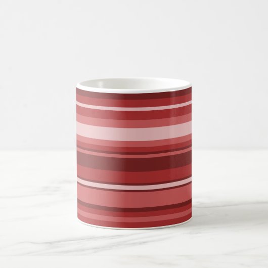 Rote Streifen Kaffeetasse (Mittel)
