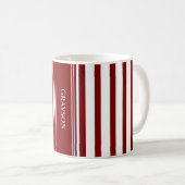 Rote Streifen Kaffeetasse (VorderseiteRechts)