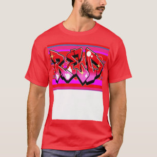 Rote Streifen Kunst von LowEndGraphics T-Shirt