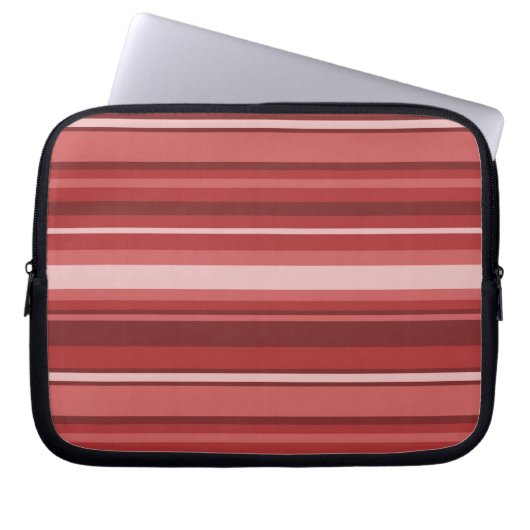 Rote Streifen Laptopschutzhülle (Vorderseite)