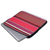Rote Streifen Laptopschutzhülle (Vorne Knopf)