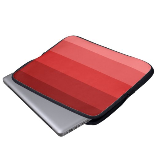 Rote Streifen Laptopschutzhülle (Vorne Knopf)