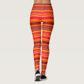 Rote Streifen Leggings (Rückseite)