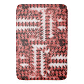 Rote Streifen mit Farbverlauf oder poliert Badematte (Vorderseite Vertikal)