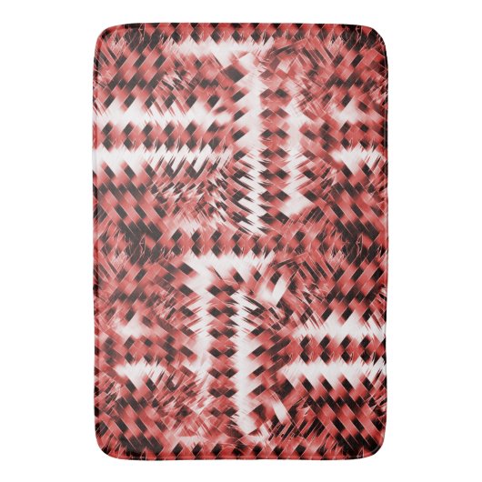 Rote Streifen mit Farbverlauf oder poliert Badematte (Vorderseite Vertikal)