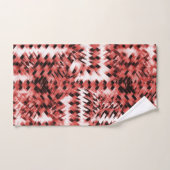 Rote Streifen mit Farbverlauf oder poliert Badhandtuch Set (Handtuch)