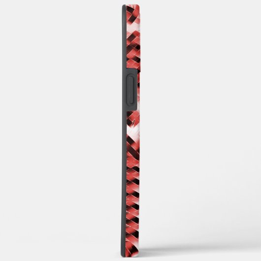 Rote Streifen mit Farbverlauf oder poliert Case-Mate iPhone Hülle (Rückseite / Rechts)