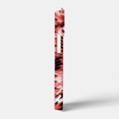 Rote Streifen mit Farbverlauf oder poliert Case-Mate iPhone Hülle (Rückseite / Rechts)