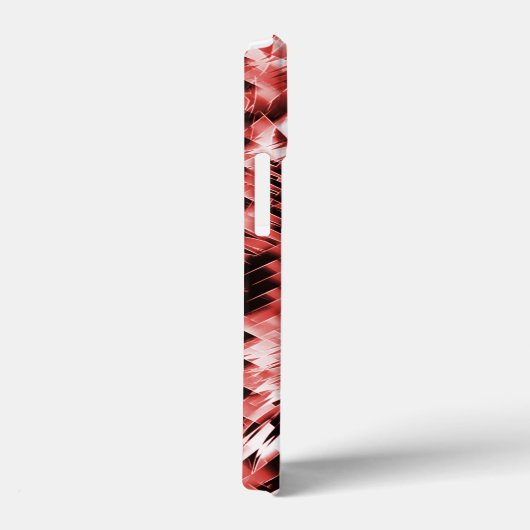 Rote Streifen mit Farbverlauf oder poliert Case-Mate iPhone Hülle (Rückseite / Rechts)