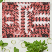 Rote Streifen mit Farbverlauf oder poliert Geschirrtuch (Gefaltet)