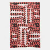 Rote Streifen mit Farbverlauf oder poliert Geschirrtuch (Vertikal)