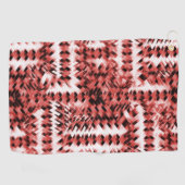 Rote Streifen mit Farbverlauf oder poliert Golfhandtuch (Horizontal)