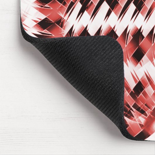 Rote Streifen mit Farbverlauf oder poliert Mousepad (Ecke)
