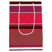 Rote Streifen Mittlere Geschenktüte (Rückseite)
