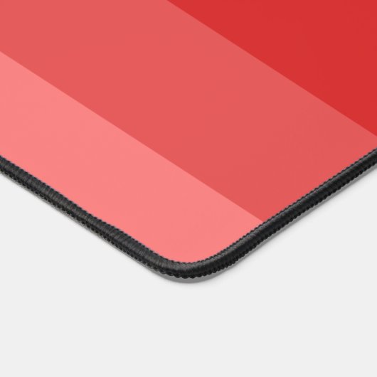 Rote Streifen Muster Desk Mat Schreibtischunterlage (Ecke)