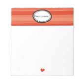 Rote Streifen Notizblock (Vorderseite)