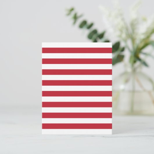 Rote Streifen Postkarte (Stehend Vorderseite)