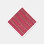 Rote Streifen Serviette (Ecke)