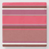 Rote Streifen Steinuntersetzer (Vorderseite)