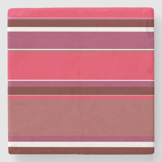 Rote Streifen Steinuntersetzer (Vorderseite)