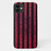 Rote Streifen, Streifen aus Glitzer, Streifen Case-Mate iPhone Hülle (Rückseite)
