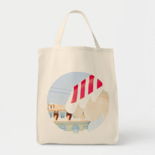 Rote Streifen-Tasche Tragetasche