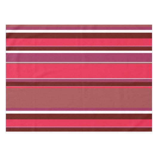 Rote Streifen Tischdecke (Vorderseite (Horizontal))