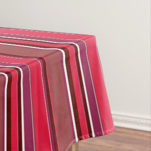 Rote Streifen Tischdecke