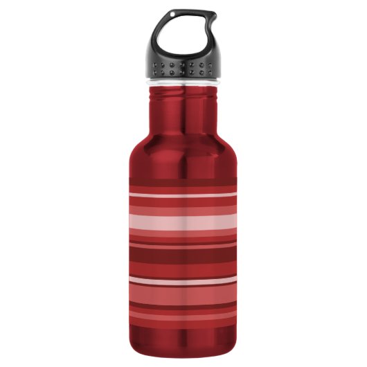 Rote Streifen Trinkflasche (Vorderseite)