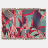 Rote Streifen über grau oder blau, tropfte Bilder Decke (Vorderseite)