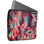 Rote Streifen über grau oder blau, tropfte Bilder Laptopschutzhülle (Vorne Rechts)