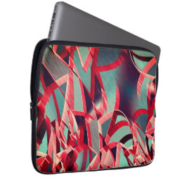 Rote Streifen über grau oder blau, tropfte Bilder Laptopschutzhülle