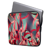 Rote Streifen über grau oder blau, tropfte Bilder Laptopschutzhülle (Vorderseite Links)