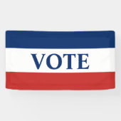 Rote Streifen und blaue Streifen Banner (Horizontal)