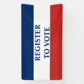 Rote Streifen und blaue Streifen Banner (Vertikal)