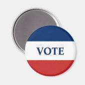 Rote Streifen und blaue Streifen Magnet (Vorderseite/Rückseite)