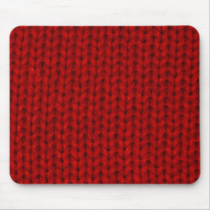 Rote Strickjacke Mousepad
