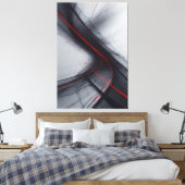 Rote Strömung Leinwanddruck (Insitu (Schlafzimmer))