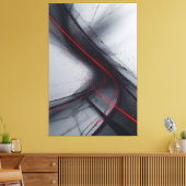 Rote Strömung Leinwanddruck (Insitu (Wohnzimmer))