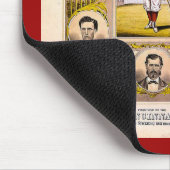 Rote Strümpfe Cincinnatis von 1869 Mousepad (Ecke)